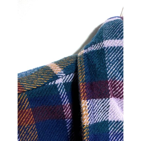 LL Bean Multicolor Flannel Plaid Button Shirt Mens S Gorpcore Hiking Outdoors - Picture 3 of 9